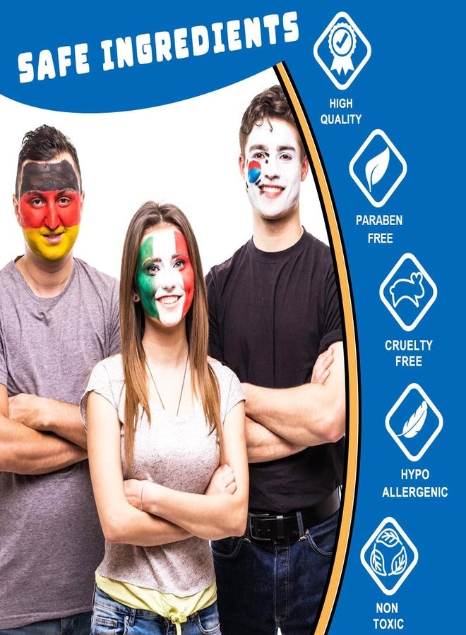 Bowitzki Face and Body Paint Crayons, 12Pcs XL Face Painting Kit 12 Vibrant Colors Washable Face Paint Sticks for Adults Party, Halloween Makeup, Event, Cosplay - Image 2